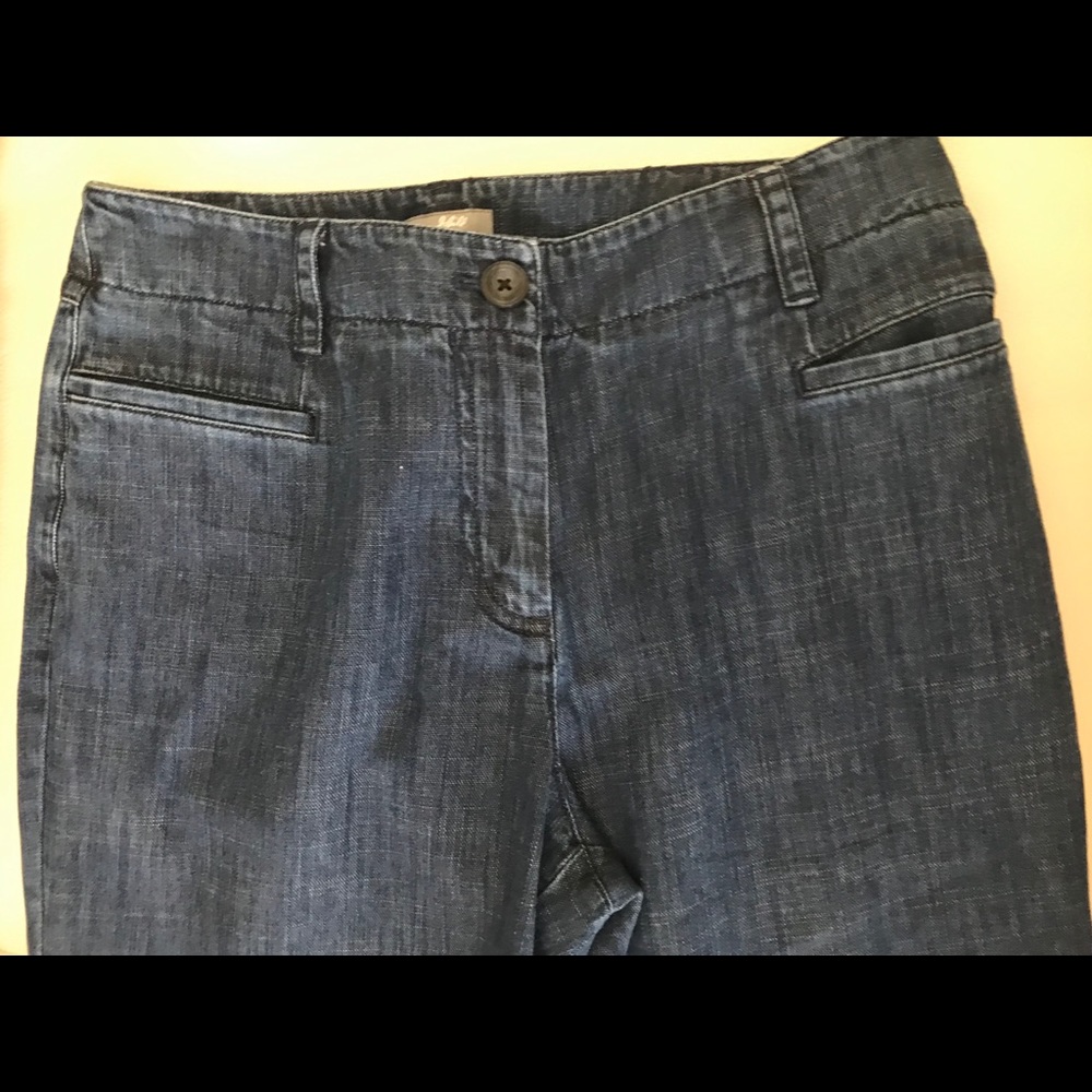 J. Jill High rise wide leg denim jean on trend 4